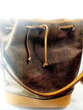 Etro Leather Drawstring Bag